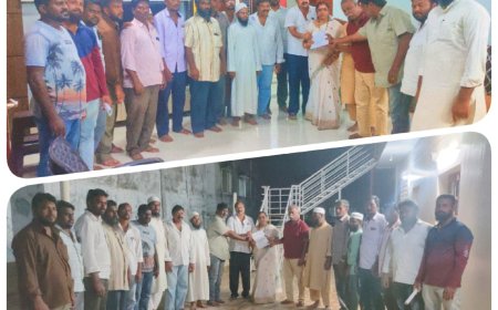 మసీదు పున:-నిర్మాణం లో పాల్గొన్న కార్పొరేటర్ విజయ