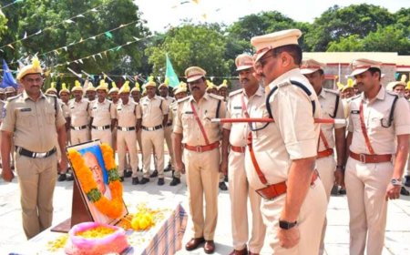 పదో బెటాలియన్ లో ఘనంగా ప్రజా పాలన దినోత్సవం