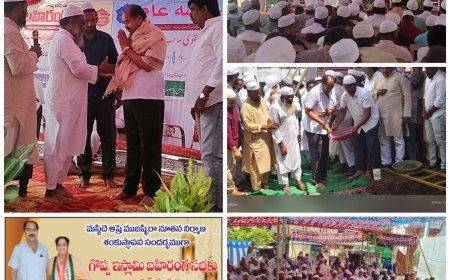 44 వ డివిజన్లో మసీదు నూతన నిర్మాణం కు విరాళం.*కార్పొరేటర్ పాలెపు బిజీ వెంకటరమణ