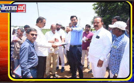 మల్లమ్మ కుంట రిజర్వాయర్ స్ధలాన్ని పరిశీలించిన జిల్లా కలెక్టర్ బి.యం.సంతోష్