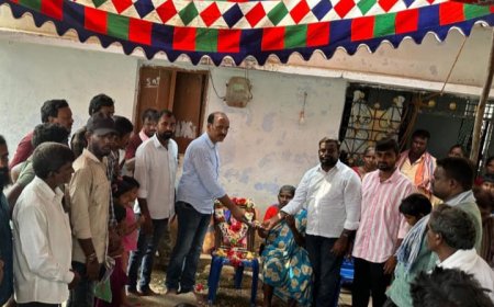 పగిళ్ల మహేశ్వరి కుటుంబానికి ఆర్థిక సహాయం ఆరాధ్య ఫౌండేషన్