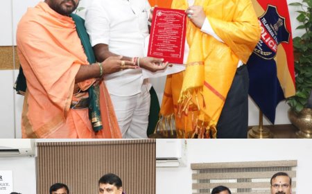 జోగులాంబ దేవి శరన్నవరాత్రి బ్రహ్మోత్సవాలకు డిజిపి కి అందిన ఆహ్వానం