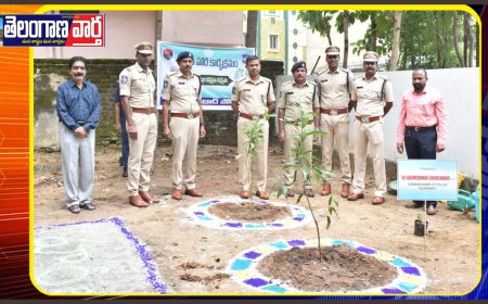 నిజామాబాద్ పోలీస్ కమీషనరేటు పరిధిలో హరిత హారం కార్యాక్రమం నిర్వాహాణ