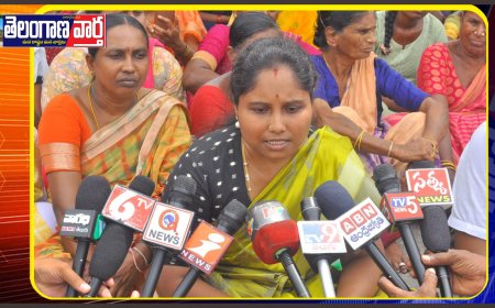 సద్దల (చౌదరి) చెరువు ప్రాంతం లో నిర్వహిస్తున్న సర్వే అపాలని ధర్నా 