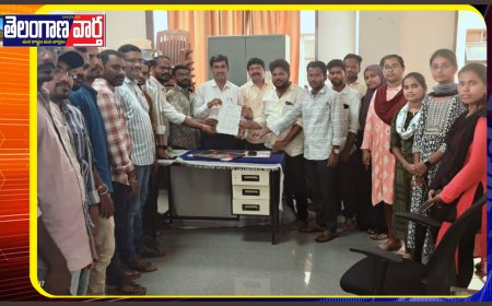 జిల్లా వ్యవసాయ అధికారికి వినతి పత్రం అందజేసిన మండలాల ఏఈఓలు