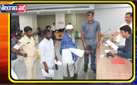 ప్రజావాణి కార్యక్రమంతో ప్రజా సమస్యల సత్వర పరిష్కారం కలెక్టర్ బీఎం సంతోష్