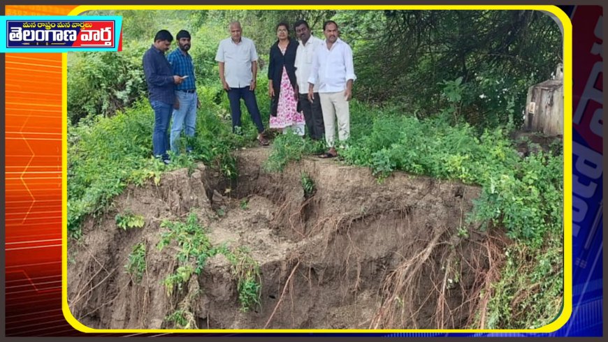 చెరువులను పరిశీలించిన అధికారులు 