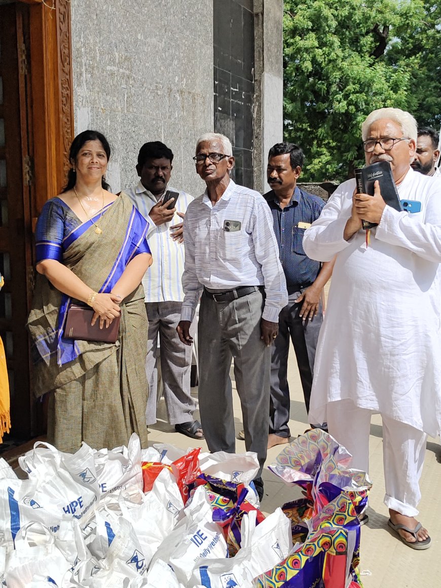 ఖమ్మం వరద బాధితులకు సూర్యాపేట బాప్టిస్ట్ స్త్రీల సమాజం ఆధ్వర్యంలో  