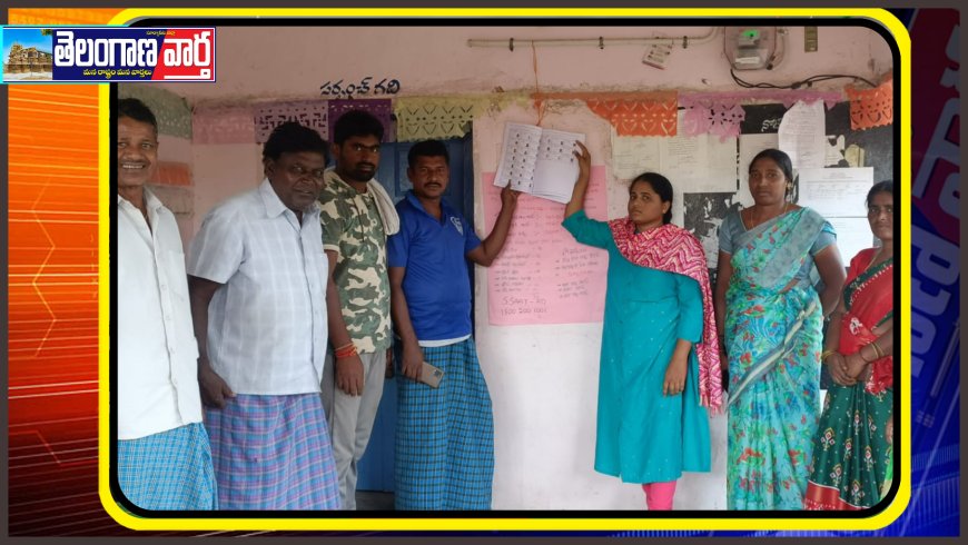 వెల్దేవి గ్రామపంచాయతీ ఆవరణంలో ఓటర్ జాబితా ప్రదర్శన!కార్యదర్శి మౌనిక రెడ్డి