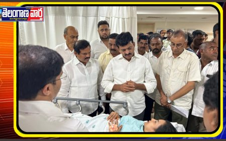 ఝాన్సీ రెడ్డి ని పరామర్శించిన మంత్రి పొంగులేటి శ్రీనివాసరెడ్డి 