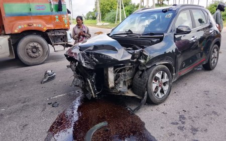 ప్రమాదాలకు నిలయంగా ఖమ్మం హైవే ఫ్లైఓవర్