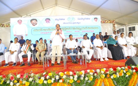 యంగ్ ఇండియా ఇంటిగ్రేటెడ్ రెసిడెన్షియల్ స్కూల్ శంకుస్థాపన చేసిన "మంత్రి తుమ్మల