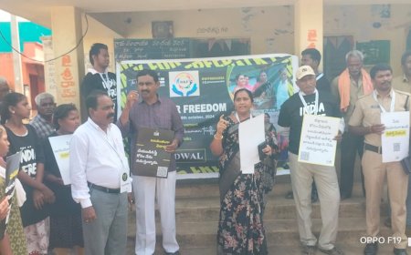 మానవ అక్రమ రవాణా అరికట్టాలని నిశ్శబ్ద నడక ర్యాలీ 