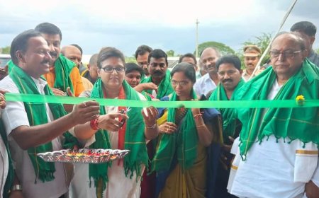 తమ్మరలో ధాన్యం కొనుగోలు కేంద్రం ప్రారంభం"ఎమ్మెల్యే ఉత్తమ్ పద్మావతి