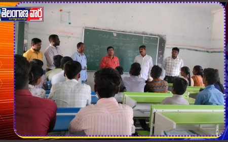 100% ఉత్తీర్ణత సాధించాలి: జిల్లా విద్యాశాఖ అధికారి రవీందర్..