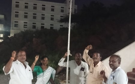 రాష్ట్ర 4వ మహాసభల జెండా ఆవిష్కరణ చేసిన జిల్లా అధ్యక్షుడు స్వరూపంగా ప్రకాష్