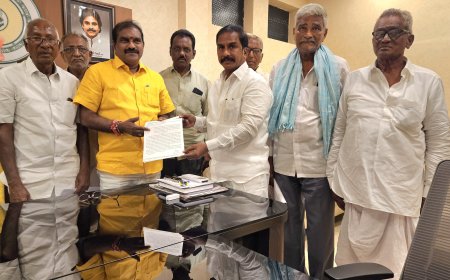 జలవనుల శాఖ మంత్రి నిమ్మల రామానాయుడు గారిని కలిసిన ""ఎమ్మెల్యే శ్రీ శ్రీ రామ్ తాతయ్య గారు