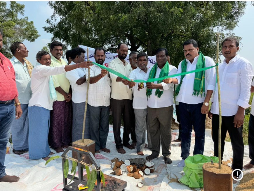 వెల్దేవి గ్రామంలో ఐకెపి సెంటర్ ను ప్రారంభించిన చైర్మన్ కొప్పుల నిరంజన్ రెడ్డి 