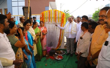 18వ డివిజన్లో సిసి రోడ్లు నిర్మాణం పనులు శంకుస్థాపన చేసిన మంత్రి తుమ్మల