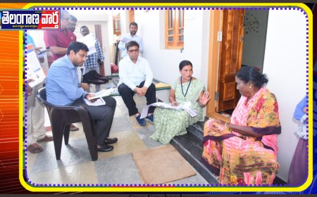 ఎలాంటి తప్పులు లేకుండా సర్వే చేయాలని జిల్లా కలెక్టర్ బి. ఎం. సంతోష్