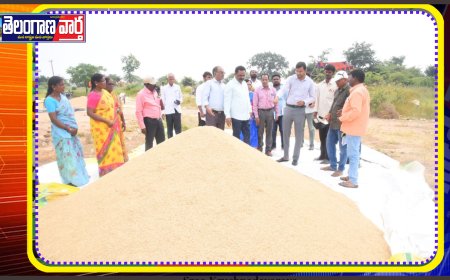 ధాన్యం కొనుగోలు ప్రక్రియ పకడ్బందీగా నిర్వహించాలి: జిల్లా కలెక్టర్ బి.ఎం.సంతోష్