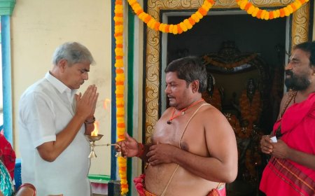 **లక్ష్మీ చెన్నకేశవ స్వామి దేవాలయం పున: ప్రతిష్టా కార్యక్రమంలో""మాజీ మంత్రి నెట్టెం రఘురాం గారు