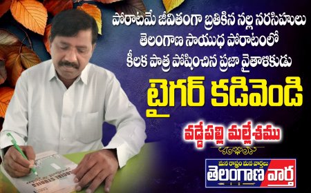 పోరాటమే జీవితంగా బ్రతికిన నల్ల నరసింహులు.