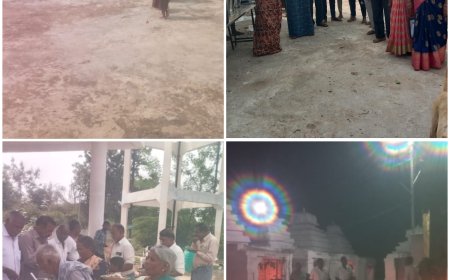 శివాలయం దగ్గర అన్నదాన కార్యక్రమాన్ని నిర్వహించిన మంగలి నాగరాజు