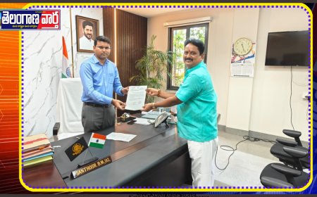 పలు సమస్యలపై కలెక్టర్ ను కలిసిన మాజీ ఎంపీపీ.