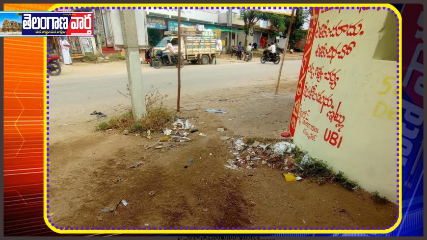 జాతర సమీపిస్తున్న రోడ్ల పరిశుభ్రత ఏది   వెలగని ఎల్ఈడి బల్బులు