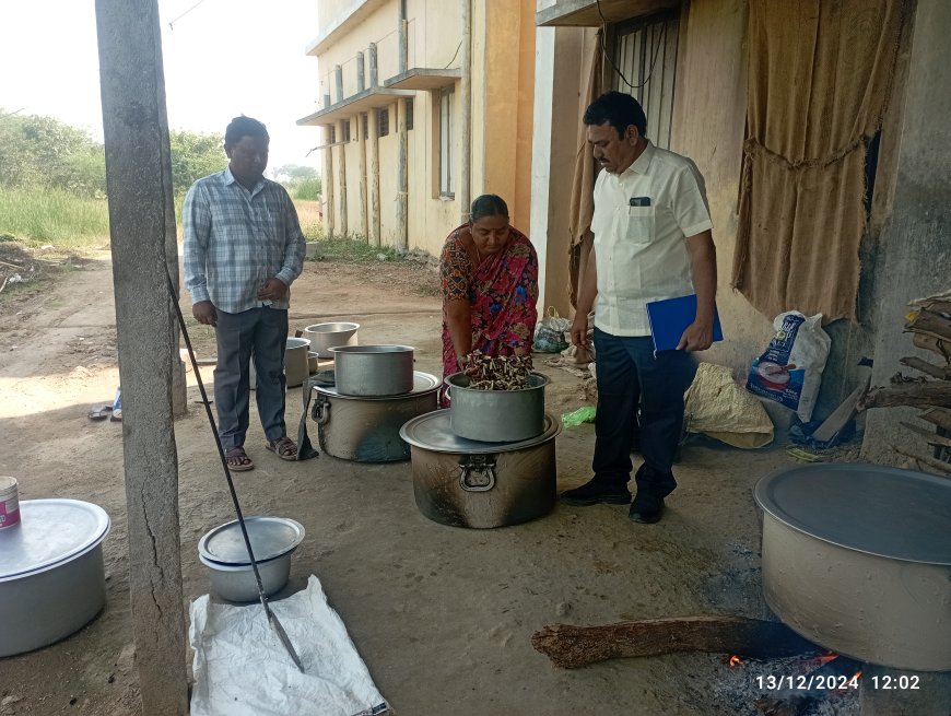 ఆకస్మిక తనిఖీ చేసిన ఎంఈఓ