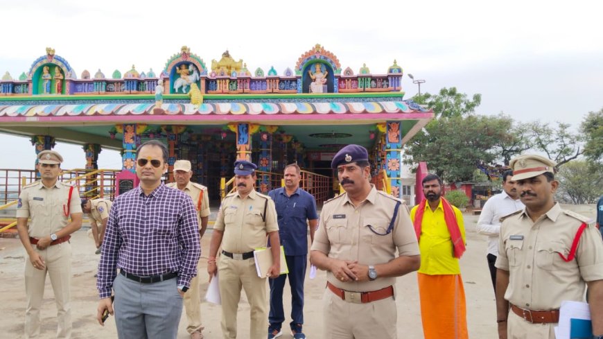 **పెద్దగట్టు జాతర ప్రాంగణాన్ని పరిశీలించిన""జిల్లా ఎస్పీ సన్ ప్రీత్ సింగ్ ఐపీఎస్ గారు*
