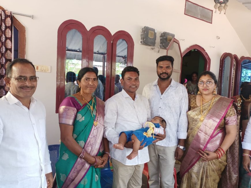 అన్నప్రాసన వేడుకలో పాల్గొన్న BRS పార్టీ జిల్లా అధ్యక్షులు శ్రీ రేగా కాంతారావు