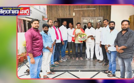 మాజీ ఎమ్మెల్యేకు శుభాకాంక్షలు తెలిపిన బీఆర్ఎస్ మండల పార్టీ నాయకులు