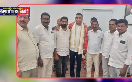 భువనగిరి ఎంపీ కి శుభాకాంక్షలు తెలిపిన కాంగ్రెస్ పార్టీ మండల నాయకులు 