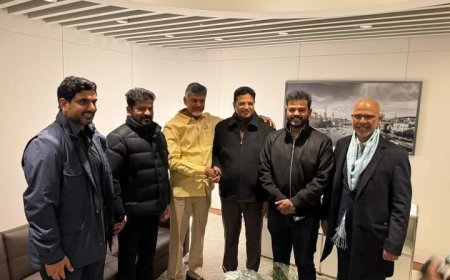 మర్యాద పూర్వకంగా కలిసిన ఏపీ తెలంగాణ సీఎంలు