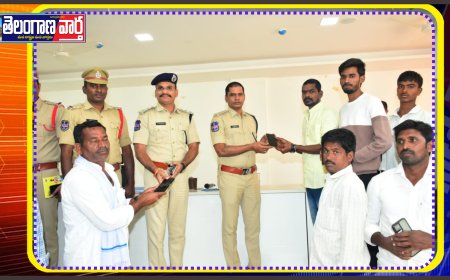 CEIR ద్వారా రికవరీ చేసిన 38 మొబైల్ ఫోన్లు బాధితులకు  అందజేసిన