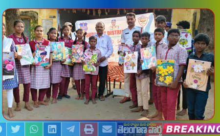 ట్రాఫిక్ నిబంధనలపై విద్యార్థులకు క్విజ్ పోటీలు