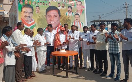 అడ్డగూడూరులో ఘనంగా పిఎసిఎస్ చైర్మన్ బర్త్ డే వేడుకలు