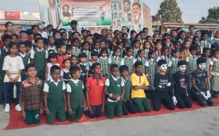 పల్లోటి స్కూల్ విద్యార్థులు మండల కేంద్రంలో ర్యాలీ