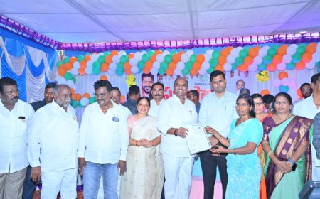 అర్హులైన ప్రతి ఒక్కరికి సంక్షేమ పథకాల ప్రొసీడింగ్ పత్రాలను అందజేసిన ఎమ్మెల్యే  జిల్లా కలెక్టర్ ....