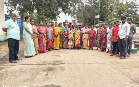 ఏనుభాముల గ్రామంలో సంపూర్ణ మద్యపాన నిషేధం  మహిళలు యువకుల ర్యాలీ