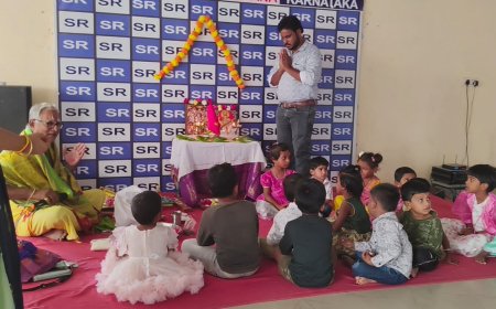 ఎస్సార్ ప్రైమ్ స్కూల్లో ఘనంగా వసంత పంచమి వేడుకలు