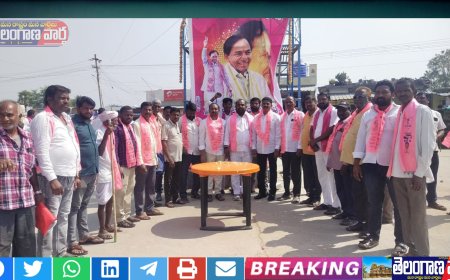 అడ్డగుడూరు మండల కేంద్రంలో మాజీ ముఖ్యమంత్రి కేసిఆర్ 