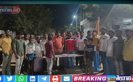 తెలంగాణ రాష్ట్ర అభివృద్ధి ప్రదాత కెసిఆర్ కు