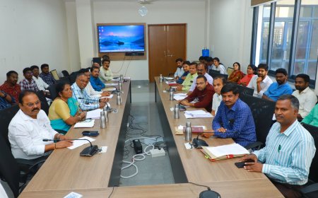 వెబ్ ఎక్స్ వీడియో కాన్ఫరెన్స్  లో  కలెక్టర్ తేజస్ నంద్ లాల్ పవార్