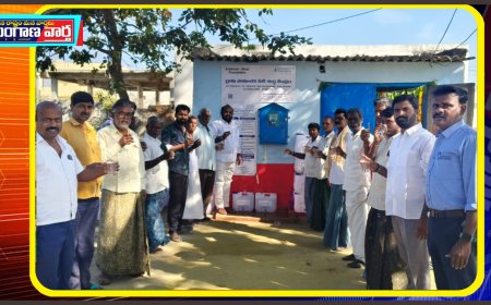 చౌళ్ళరామారం గ్రామంలో సామాజిక నీటి కేంద్రం ఏర్పాటు చేసిన