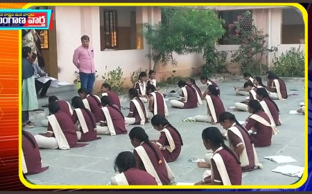 గురుకుల పాఠశాలను సందర్శించిన ఎంపీడీవో శంకరయ్య