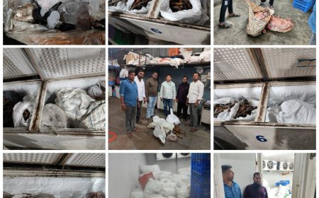 పలు మటన్ దుకాణాల పై సౌత్ జోన్ టాస్క్‌ఫోర్స్ పోలీసుల దాడులు