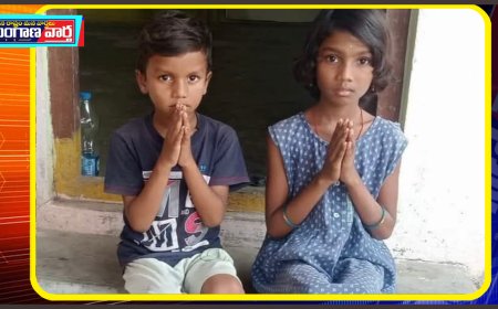 తల్లిదండ్రులను కోల్పోయిన చిన్నారులకు డి,జె,ఎఫ్ ప్రెస్ క్లబ్  పాత్రికేయులు ఆర్థిక సాయం